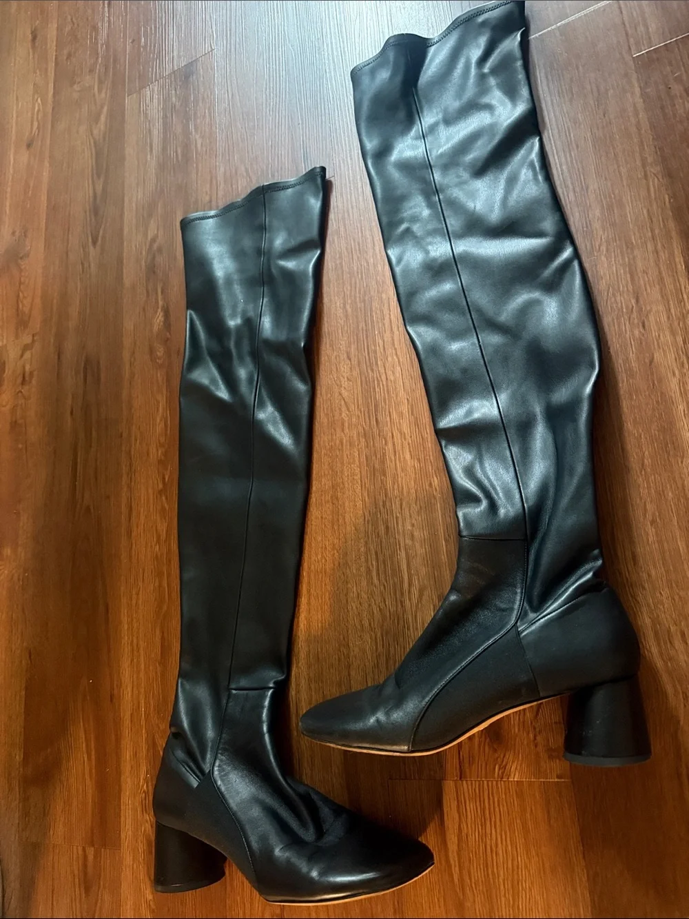 Proenza Schouler Women's Black Over-the-Knee Stretch Glove Boot